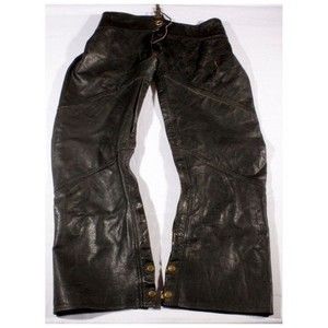 Dallas Premium Leather Motorcycle Chaps Size XL